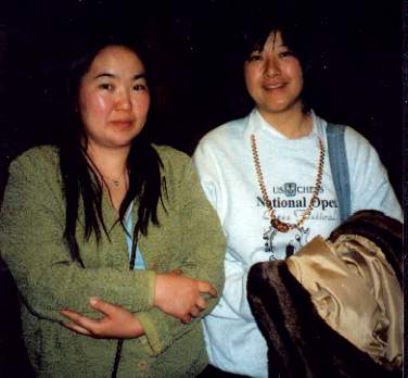 Battsetseg Tsagaan with Kayo Kimura